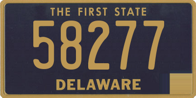 DE license plate 58277