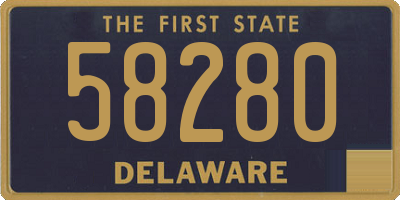 DE license plate 58280