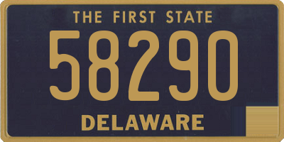 DE license plate 58290