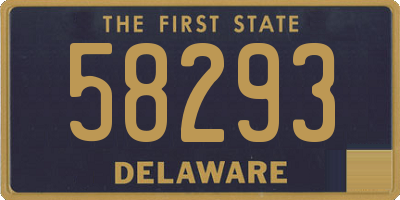 DE license plate 58293