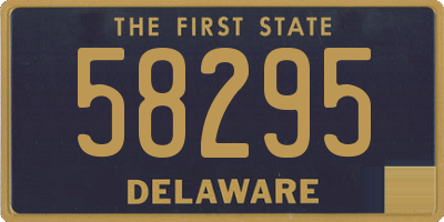 DE license plate 58295