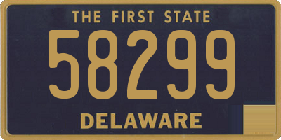 DE license plate 58299