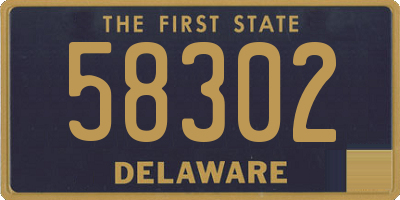 DE license plate 58302