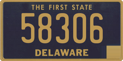 DE license plate 58306