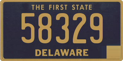 DE license plate 58329