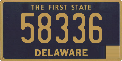 DE license plate 58336