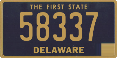 DE license plate 58337