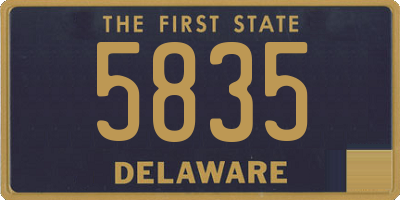 DE license plate 5835