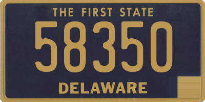DE license plate 58350
