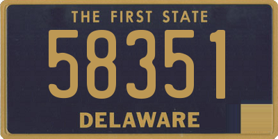 DE license plate 58351