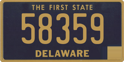 DE license plate 58359