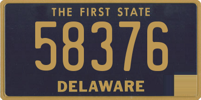 DE license plate 58376