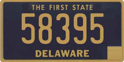 DE license plate 58395
