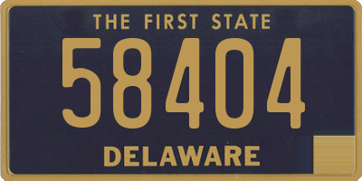 DE license plate 58404