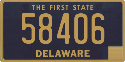 DE license plate 58406