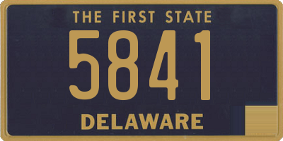 DE license plate 5841