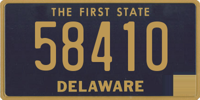 DE license plate 58410