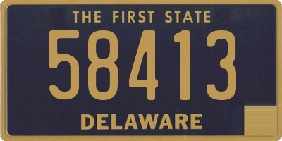 DE license plate 58413