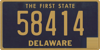DE license plate 58414