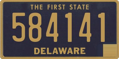 DE license plate 584141