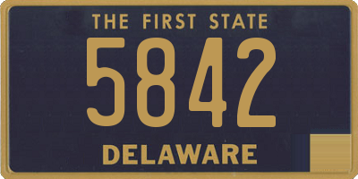 DE license plate 5842