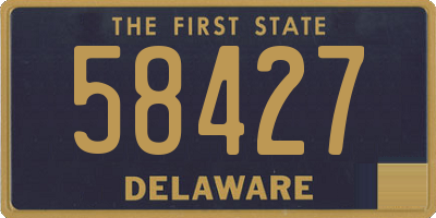 DE license plate 58427