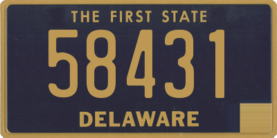 DE license plate 58431