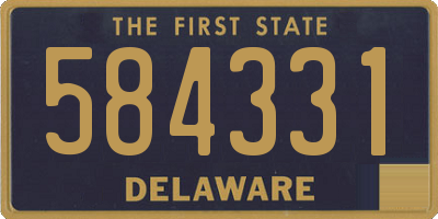 DE license plate 584331