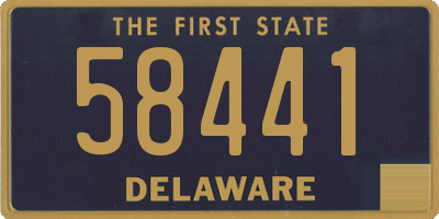 DE license plate 58441