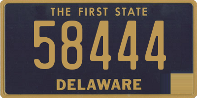 DE license plate 58444