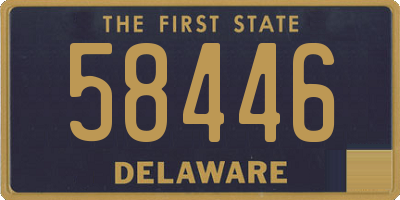 DE license plate 58446