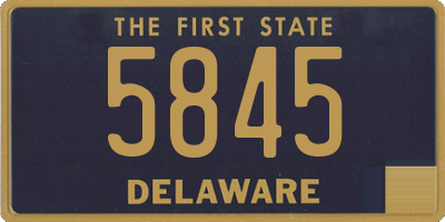 DE license plate 5845