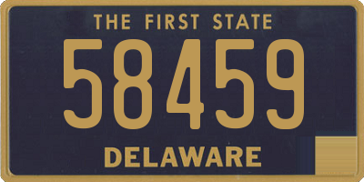 DE license plate 58459