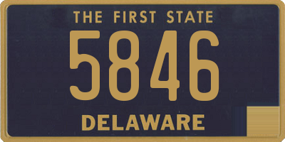 DE license plate 5846