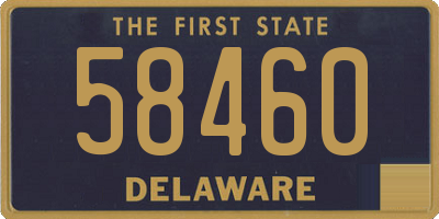 DE license plate 58460