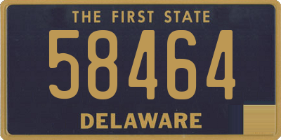 DE license plate 58464