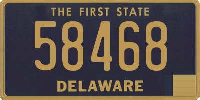DE license plate 58468