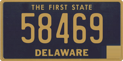 DE license plate 58469