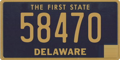 DE license plate 58470