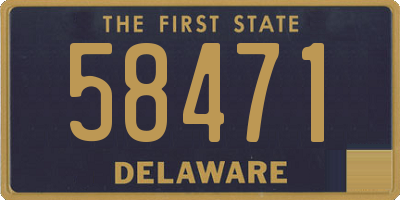 DE license plate 58471