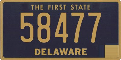 DE license plate 58477