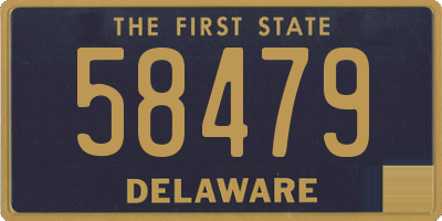 DE license plate 58479