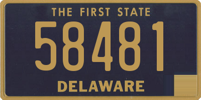 DE license plate 58481