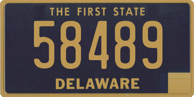 DE license plate 58489