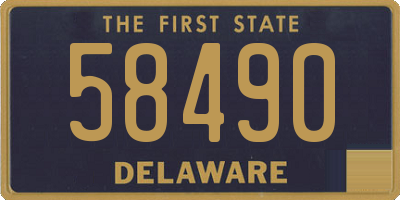 DE license plate 58490