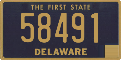DE license plate 58491
