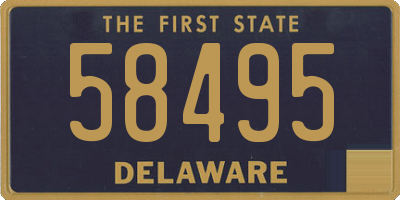 DE license plate 58495