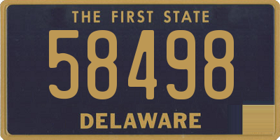 DE license plate 58498