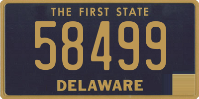 DE license plate 58499
