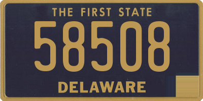 DE license plate 58508